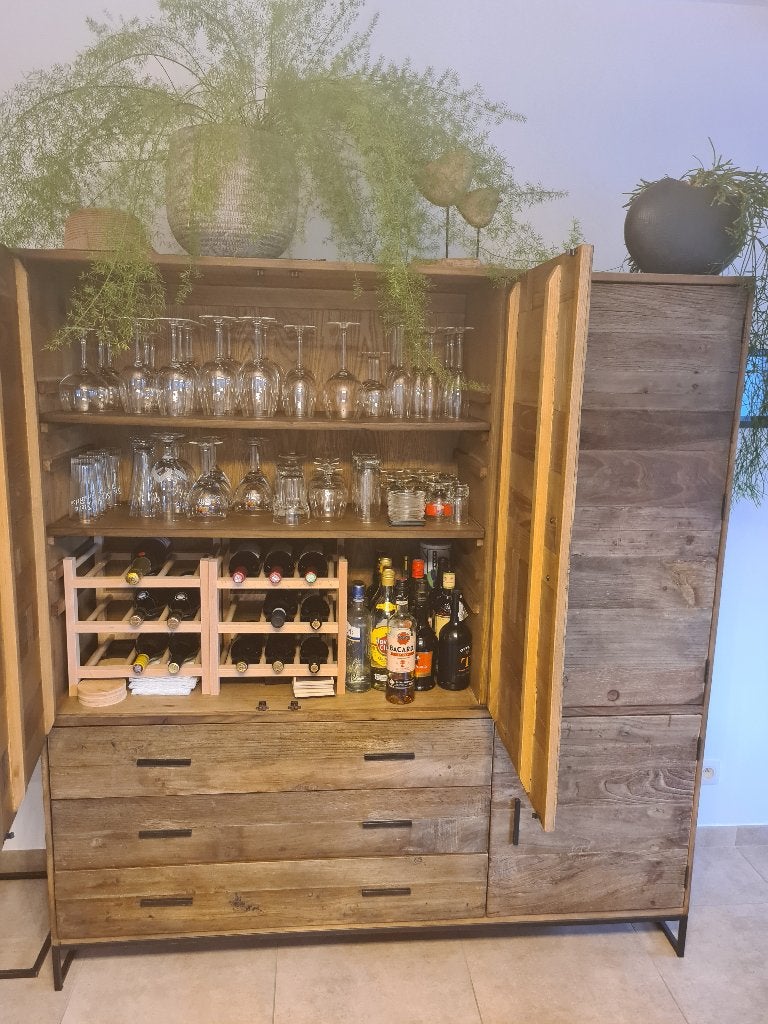 Een grote houten barkast uit Louisa collectie, Huis en Inrichting, Ophalen, Gebruikt