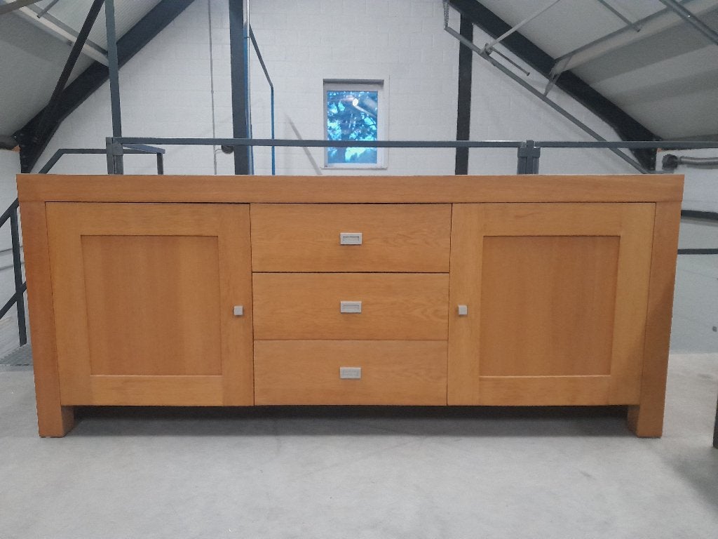 dressoir kast woonkamer, Maison & Meubles, Armoires | Dressoirs, 200 cm ou plus, Avec tablette(s), Enlèvement, Utilisé