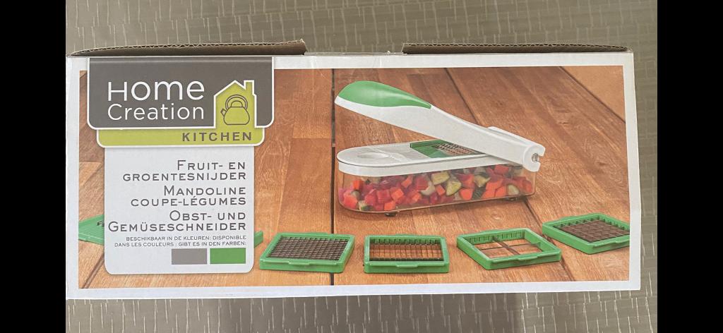 Fruit- en groentesnijder, Huis en Inrichting, Groen, Kunststof, Nieuw, Ophalen of Verzenden