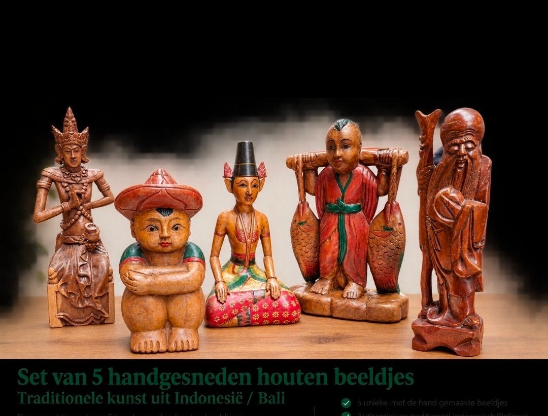 Indonesische beeldjes handgemaakt