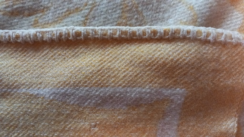 100% wollen, geel deken eenpersoonsbed of evt. twijfelaar, Overige materialen, Zo goed als nieuw, 200 cm, Overige kleuren