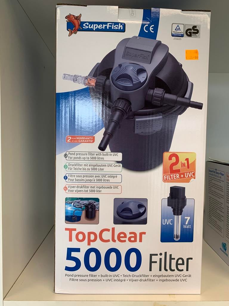 Superfish drukfilter 5000, Ophalen, Zo goed als nieuw