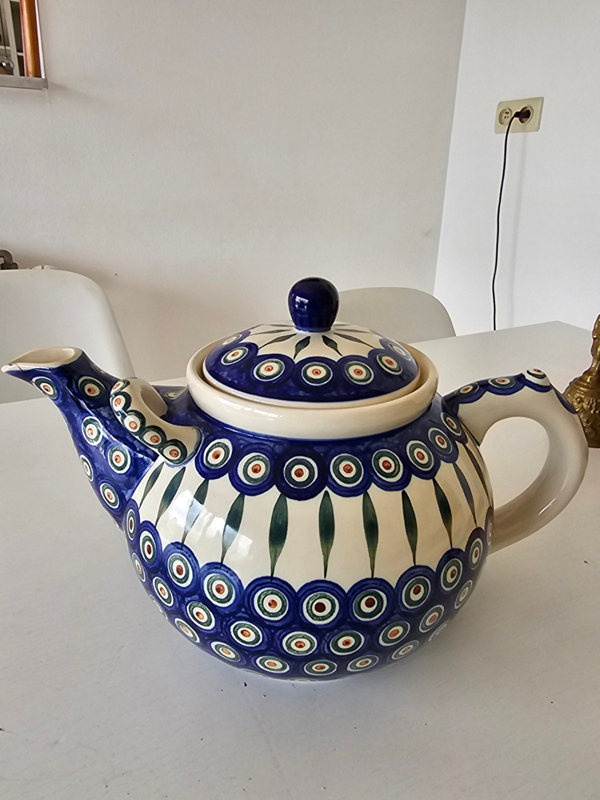 Theepot (1,2 liter) (Peacock Eyes, Ophalen of Verzenden