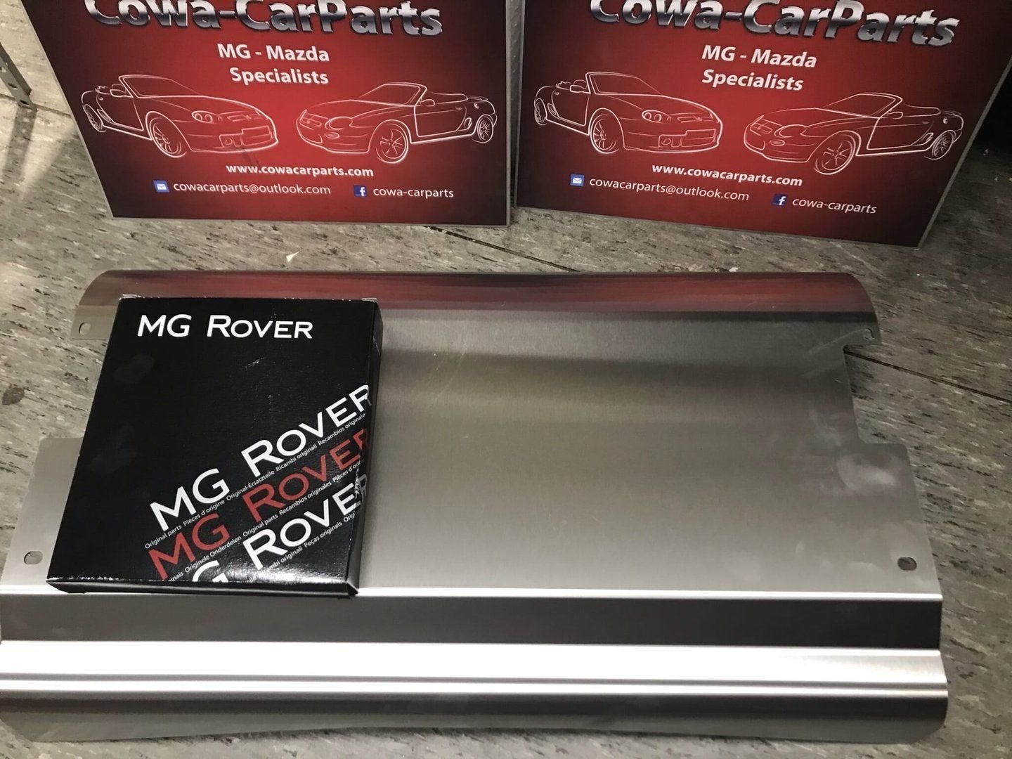 mg f mgf mgtf mg tf hitteschild RVS nieuw, Auto-onderdelen, Uitlaatsystemen, -, -, Nieuw, Ophalen of Verzenden