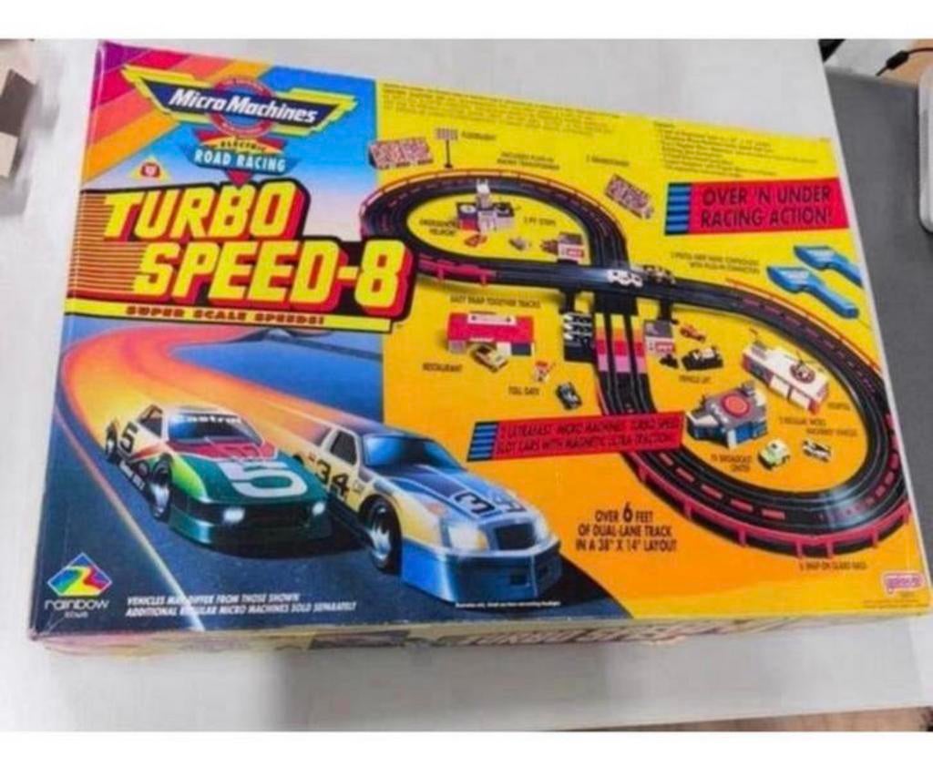 Circuit de course vintage Micro Machines Road-Racing Speed-8, Autres marques, Électrique, Enlèvement ou Envoi, Comme neuf