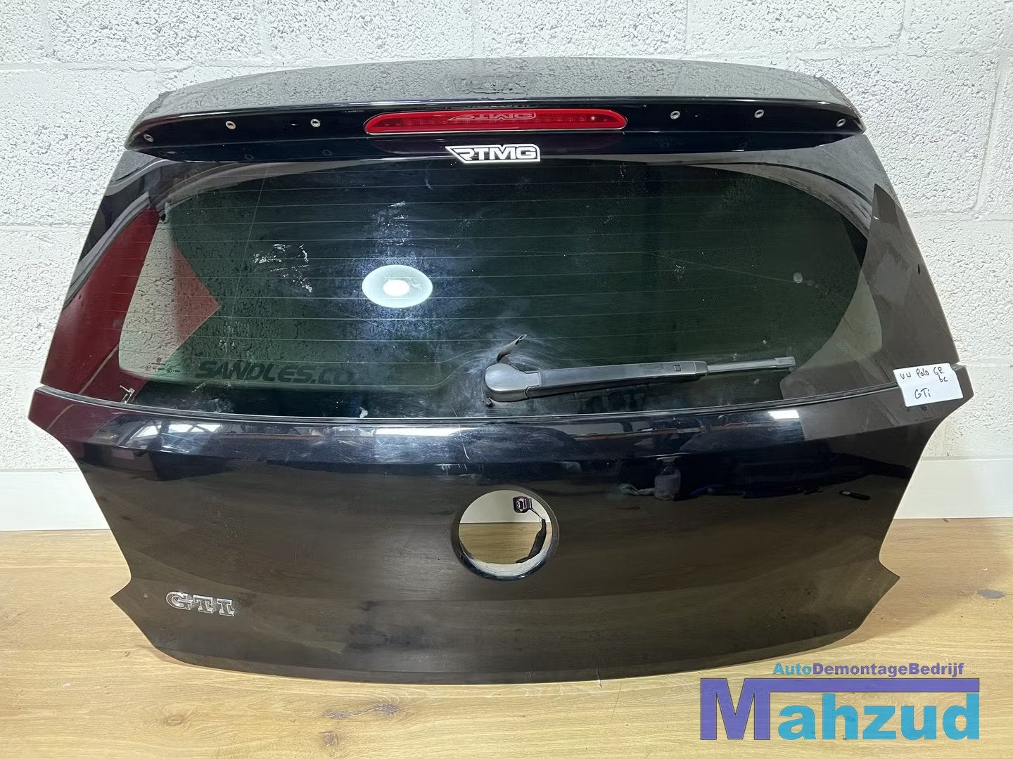 VW POLO 6R 6C Zwart GTI Achterklep 2009-2016, Gebruikt, Volkswagen AG, Vw@volkswagen.de, Achter