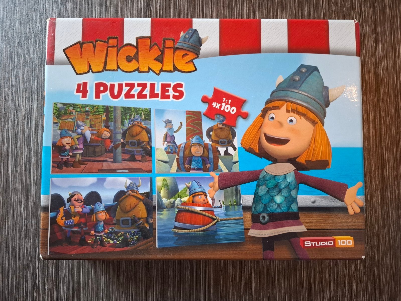 Wickie de Viking – 4 puzzels van 100 stukjes, Ophalen