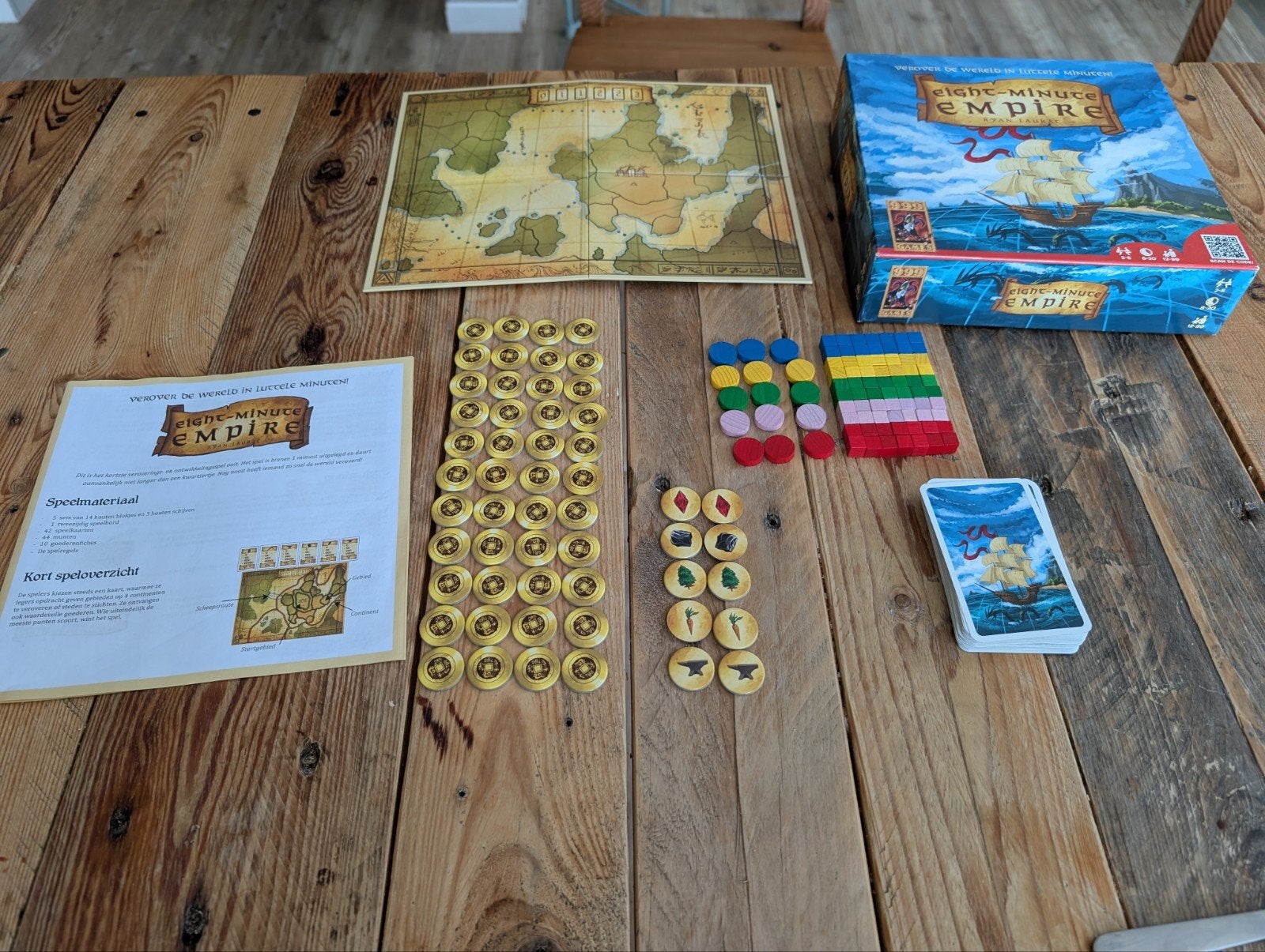 Eight minute empire - 999 Games - bordspel, Hobby en Vrije tijd, Vijf spelers of meer, Ophalen of Verzenden, Zo goed als nieuw