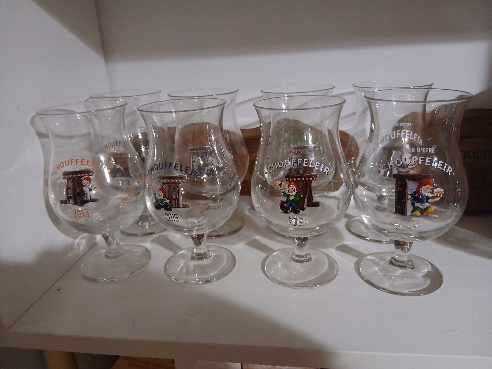 la chouffe glazen chouffeleir, Ophalen, Zo goed als nieuw, Bierglas