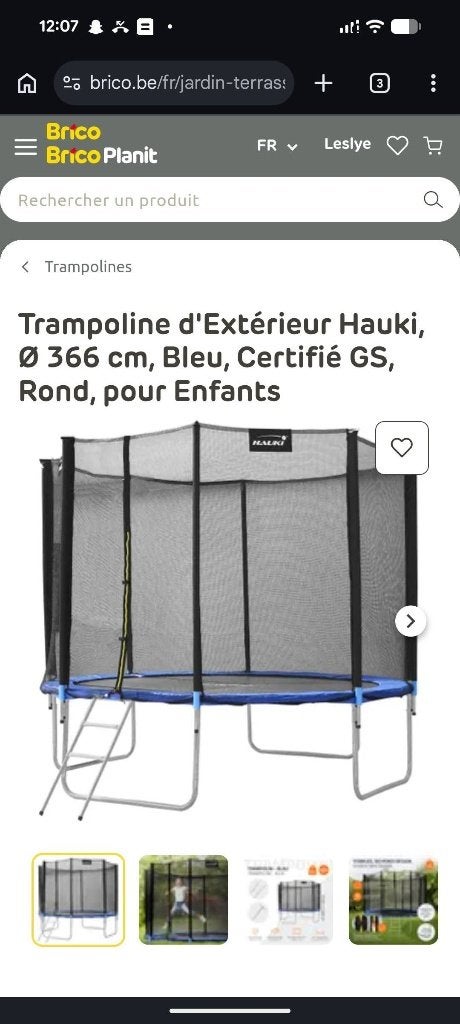 Trampoline, Ophalen, Zo goed als nieuw