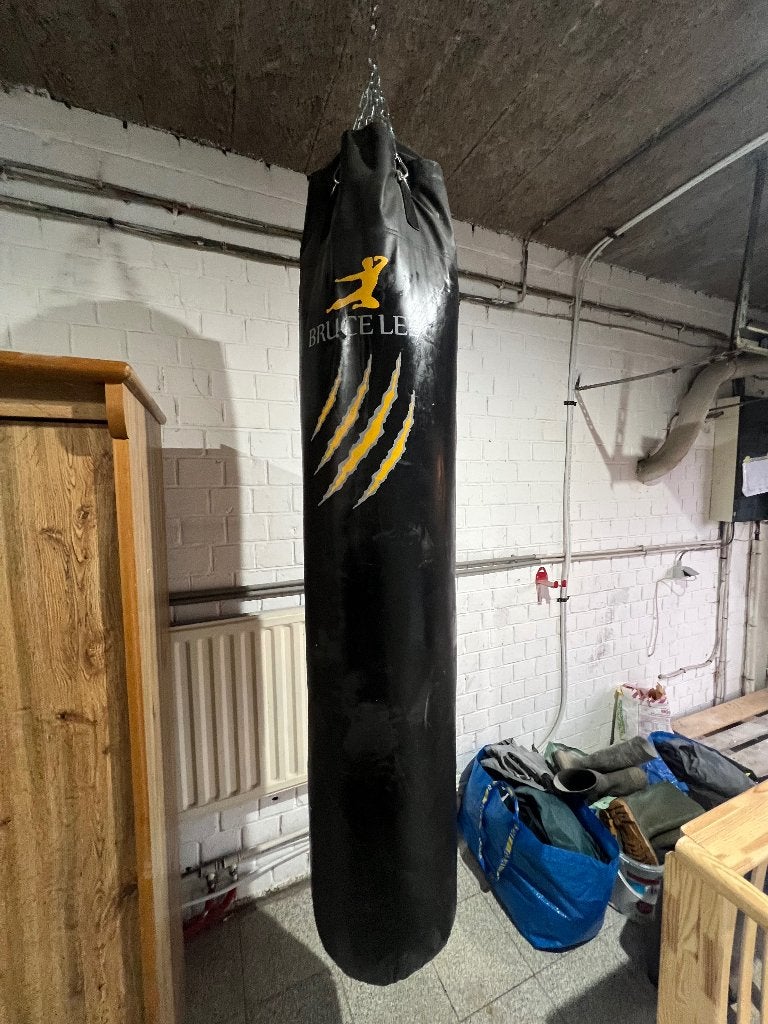Bokszak ‘Bruce Lee’ (150cm), Sports & Fitness, Boxe, Enlèvement, Utilisé, Sac de boxe