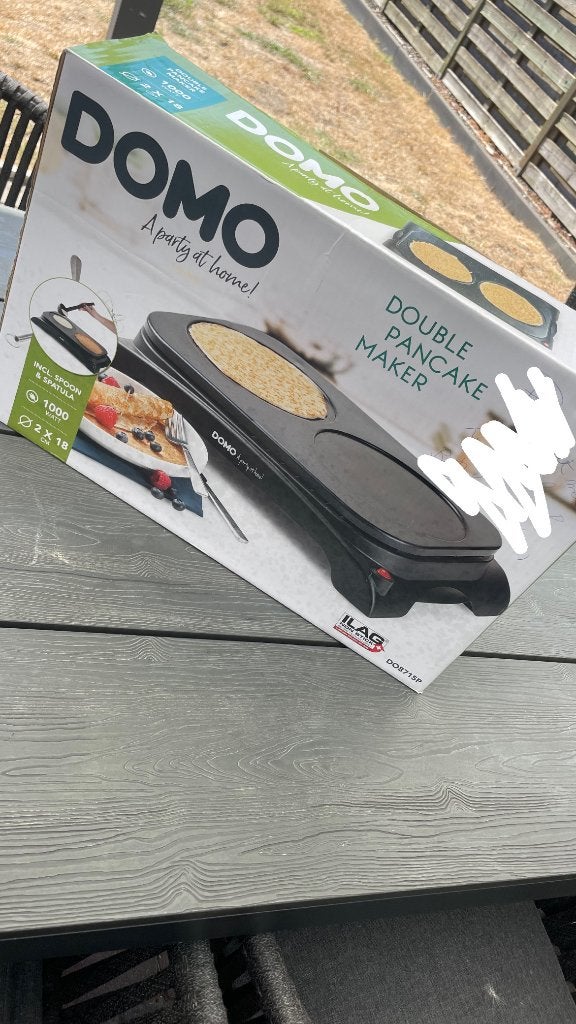 DOMO pannenkoekenplaat, Elektronische apparatuur, Wafelijzers, Ophalen of Verzenden, Zo goed als nieuw