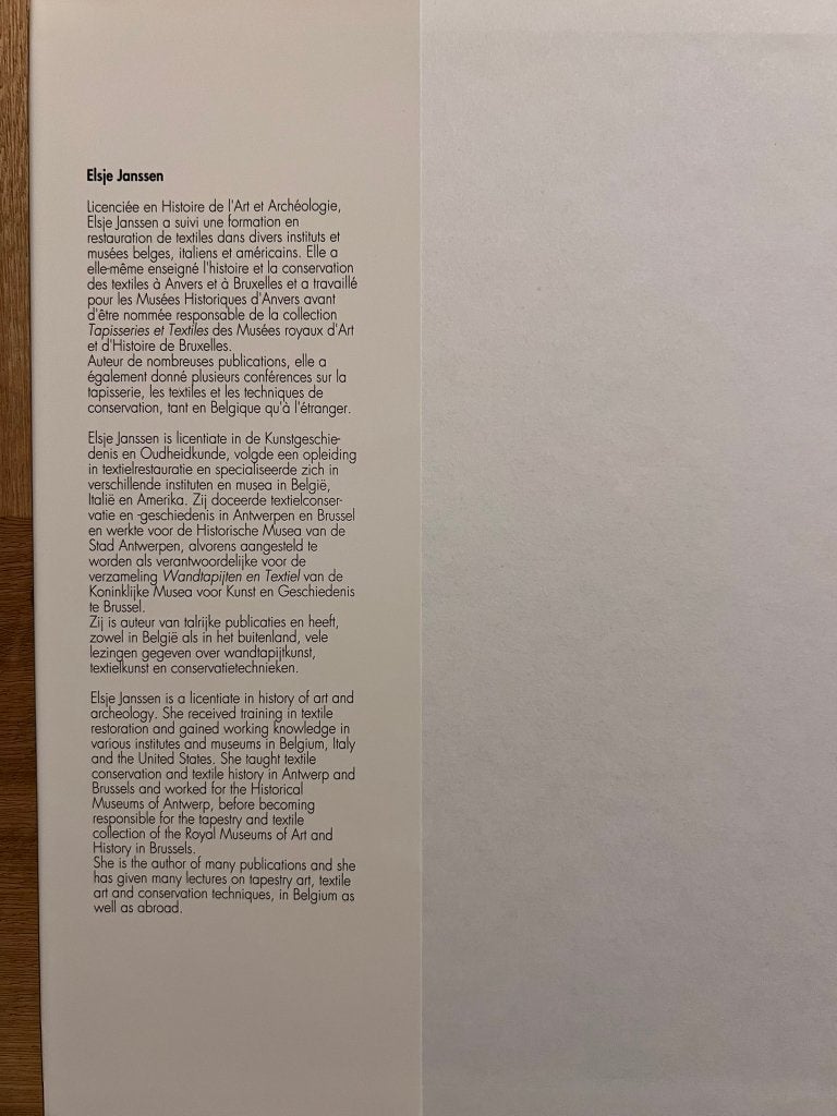 De wandtapijtkunst in Belgie - Elsje Janssen, Ophalen of Verzenden, Zo goed als nieuw, Overige onderwerpen, Elsje Janssen