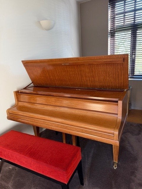 Piano PLEYEL kwartvleugel, Muziek en Instrumenten, Ophalen, Gebruikt, Bruin, Vleugel