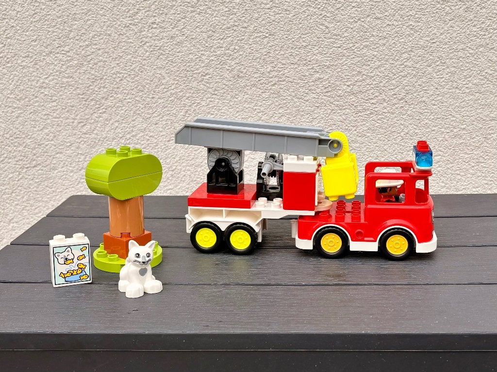 Lego Duplo 10969 Brandweerauto, Ophalen, Compleet, Zo goed als nieuw, Duplo