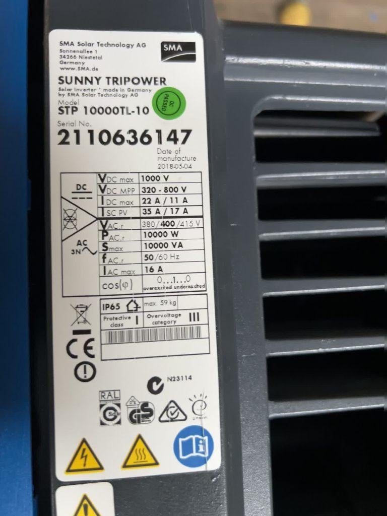 omvormer voor zonnepanelen, Ophalen, Gebruikt, 200 wattpiek of meer