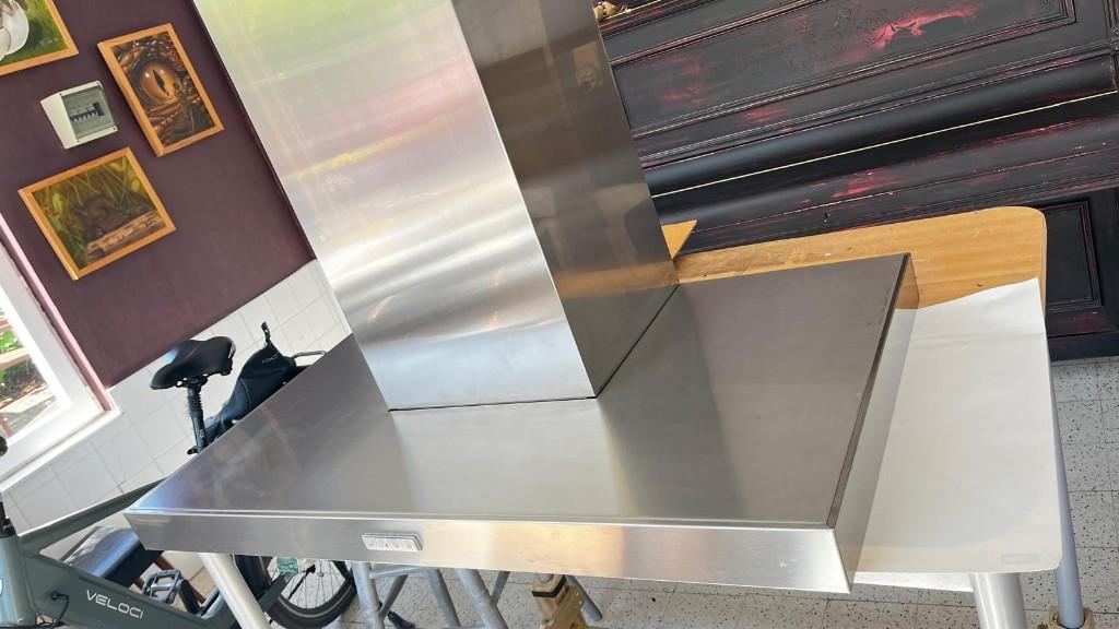 AEG RVS Dampkap 90 cm Helemaal compleet, Elektronische apparatuur, Afzuigkappen, Ophalen, Wandschouwkap, Zo goed als nieuw, 600 tot 800 m³ per uur