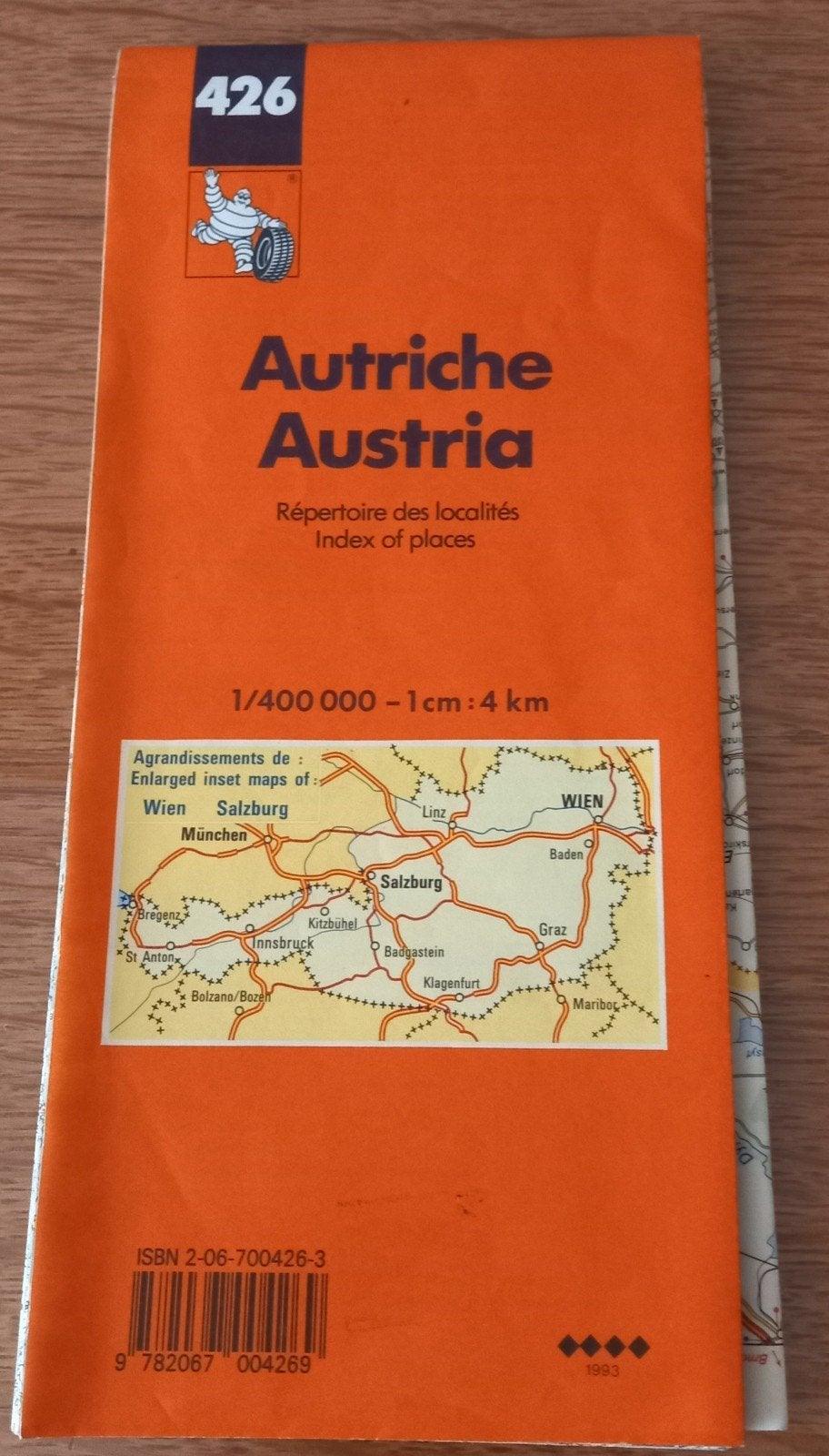 Originele vintage Michelin Autriche, Ophalen