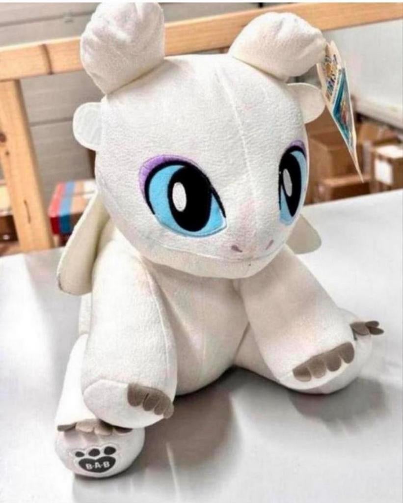 How To Train Your Dragon Build A Bear Light Fury BAB 35cm, Verzamelen, Poppetjes en Figuurtjes, Nieuw, Ophalen of Verzenden