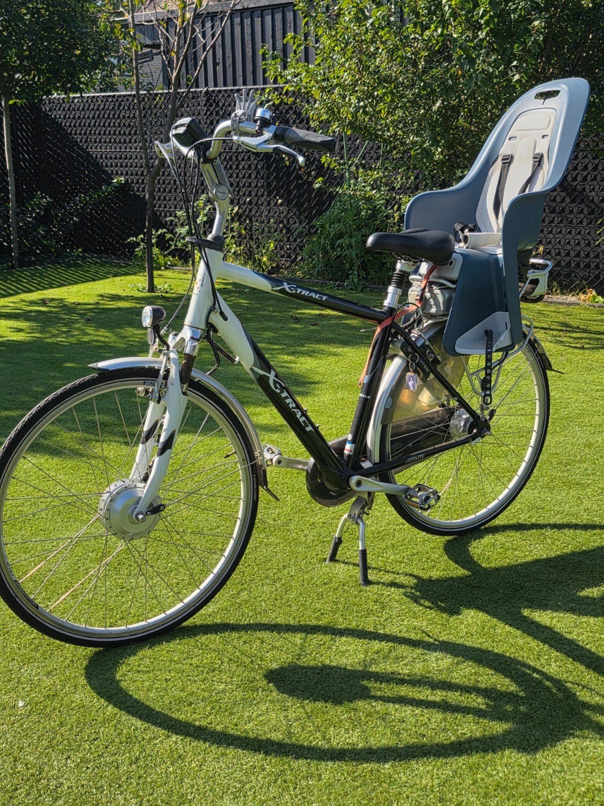 X-Tract Elektrische herenfiets / Stadsfiets (TranzX) + Bobik, Autres marques, Frein sur jante, Enlèvement, Utilisé