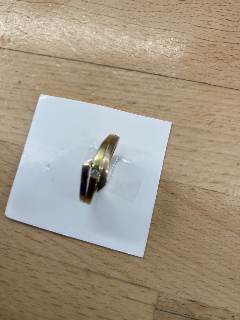 bague or 18 carats, Enlèvement ou Envoi, Or, Or, Utilisé