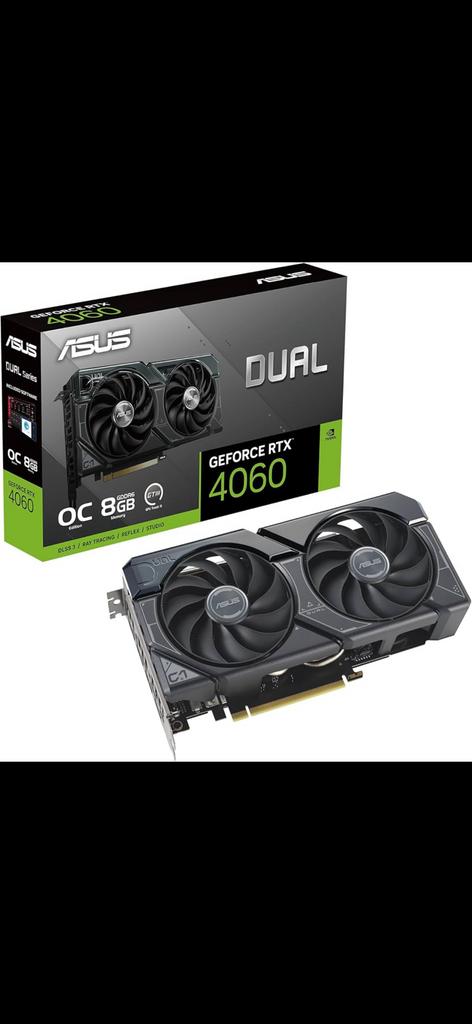 Asus Nvidea RTX 4060 DUAL 8gb + Sharkoon Gold Zero 550w, Computers en Software, Ophalen of Verzenden, Zo goed als nieuw, 8 GB