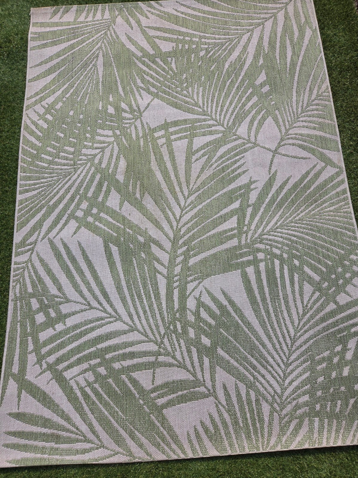 Buitentapijt 230 x 160 cm beige/groen, Huis en Inrichting, Ophalen, Groen, 150 tot 200 cm, 200 cm of meer