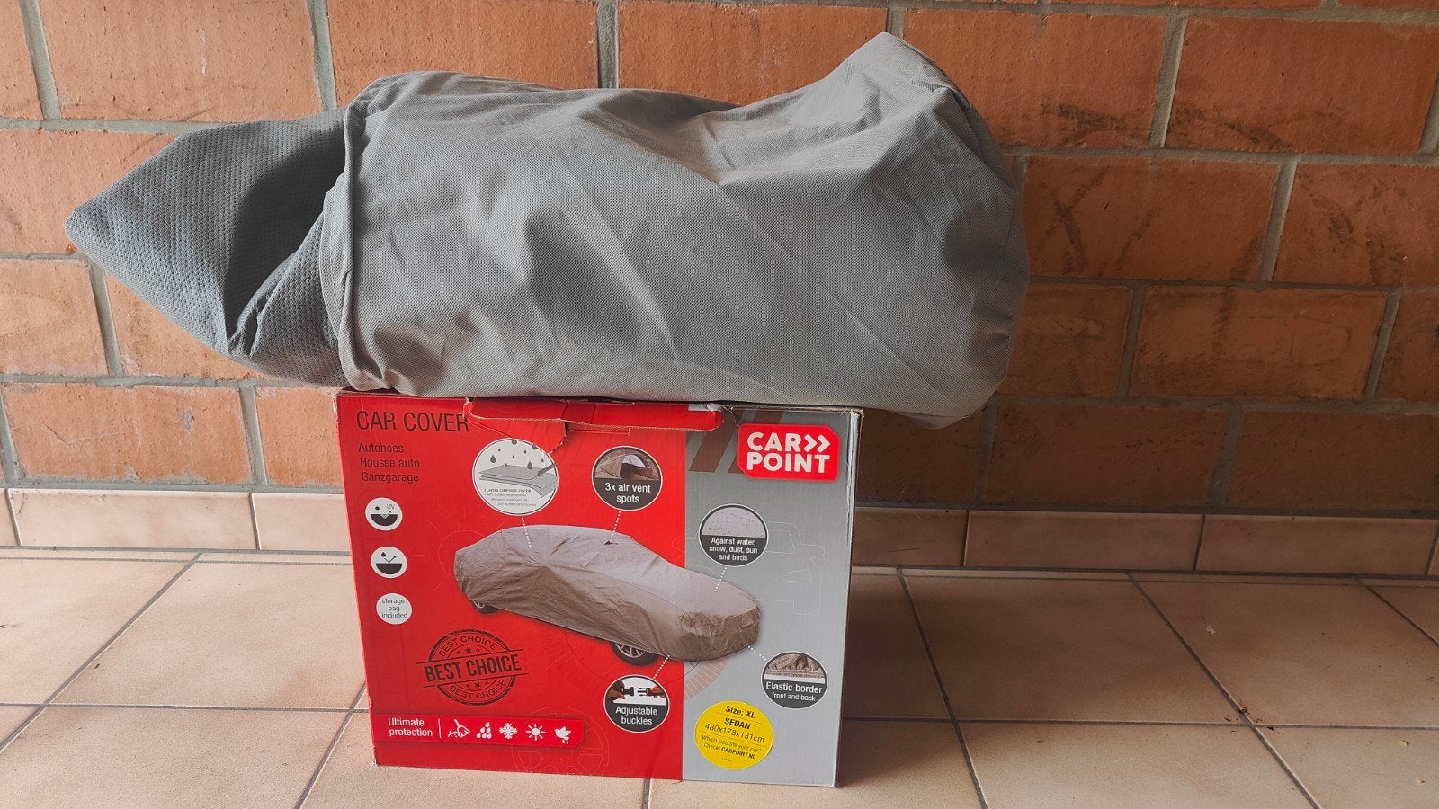 Housse de voiture CarPoint XL, Enlèvement