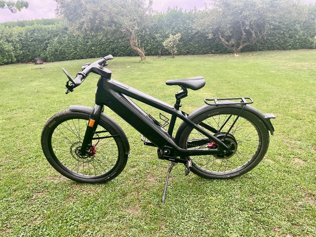 Stromer ST7 Anthracite Taille M SOH 99 %, Enlèvement, Utilisé, 50 km par batterie ou plus, Stromer
