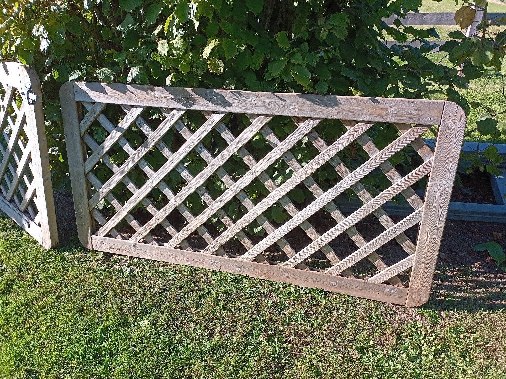 Houten tuinscherm, Tuin en Terras, Ophalen, Gebruikt, Hout