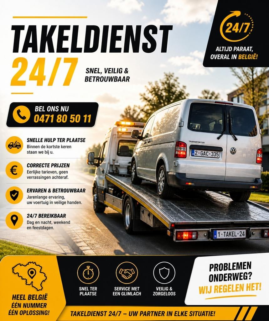 Sleepdienst Autopech Autotransport depanneren takeldienst, Ophalen, Gebruikt, Overige automerken, Bumper