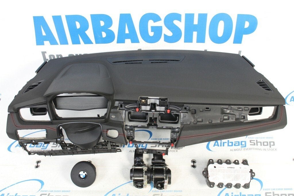 Airbag kit Tableau de bord rouge couture BMW 2 F45 F46, Enlèvement ou Envoi, Utilisé