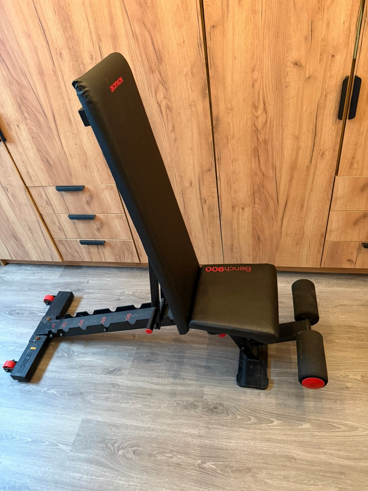 Decathlon Bench 900 – Verstelbare fitnessbank, Sport en Fitness, Ophalen, Zo goed als nieuw, Fitnessbank