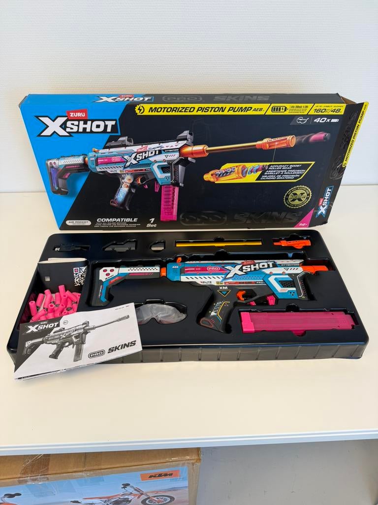 Fusil Blaster AEB motorisé X-Shot Pro skins 160 FPS Nouveau, Enlèvement ou Envoi, Neuf