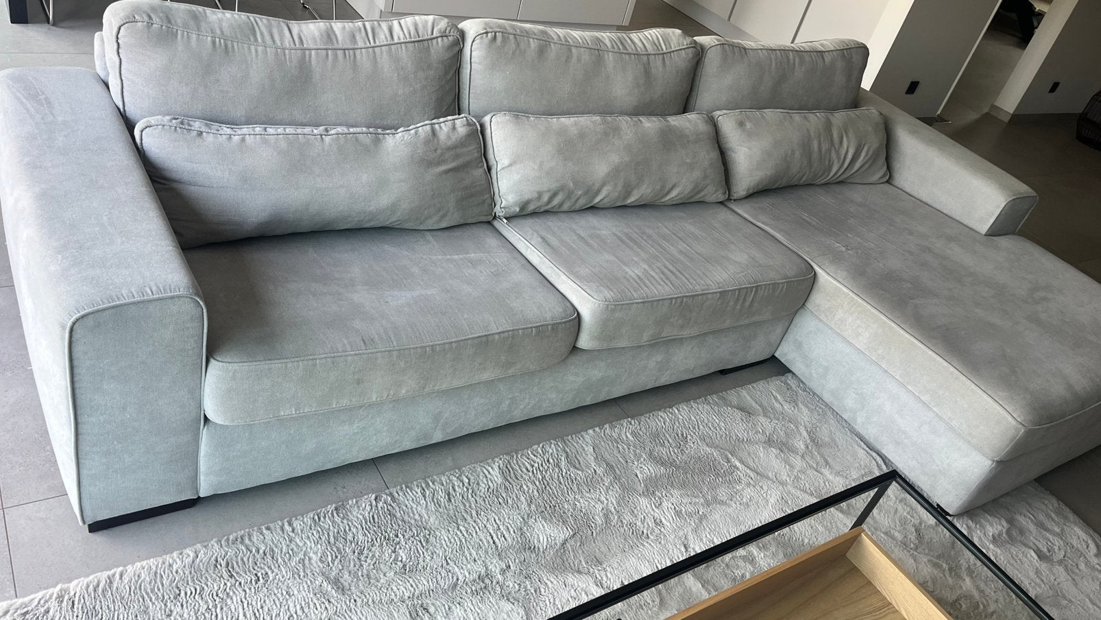 Canapé d'angle, 150 cm ou plus, Quatre personnes ou plus, Enlèvement, Utilisé