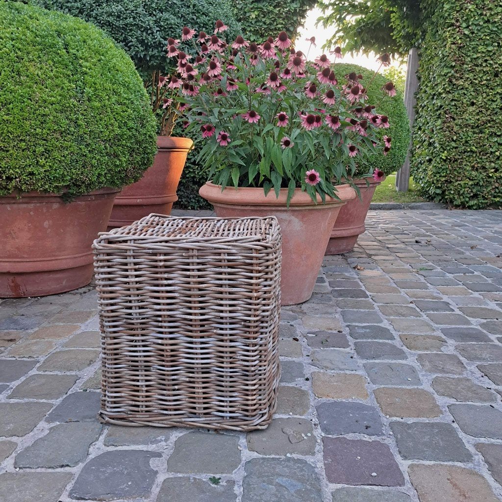 Serax rotan kruk poef set van 2, Huis en Inrichting, Woonaccessoires | Overige, Ophalen, Gebruikt
