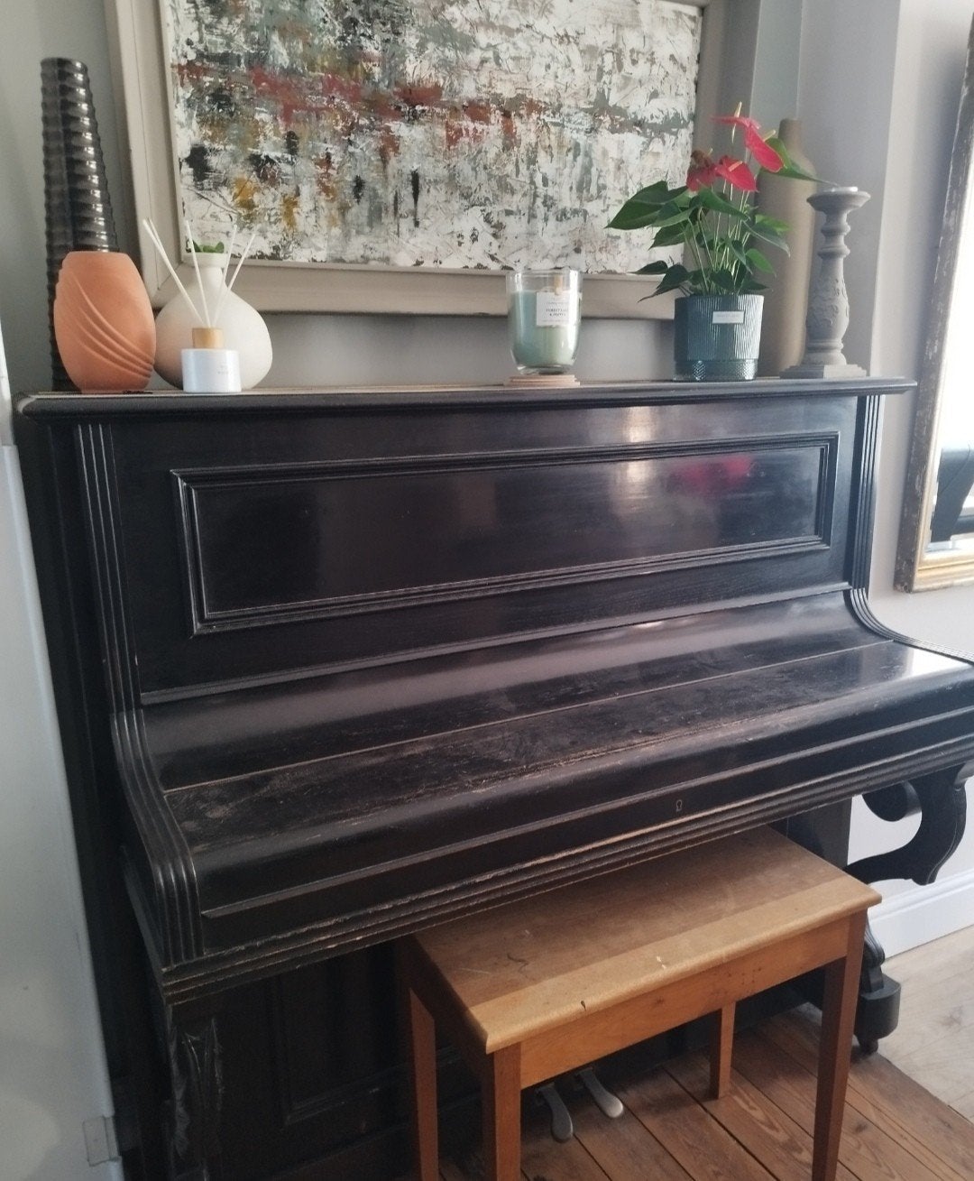 Prachtige antieke piano, Muziek en Instrumenten, Ophalen, Gebruikt, Piano