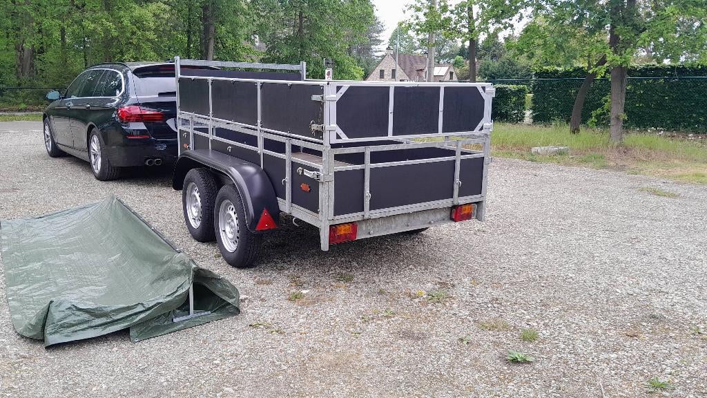 Remorque à double essieu de 750 kg, Autos : Divers, Remorques, Enlèvement, Utilisé