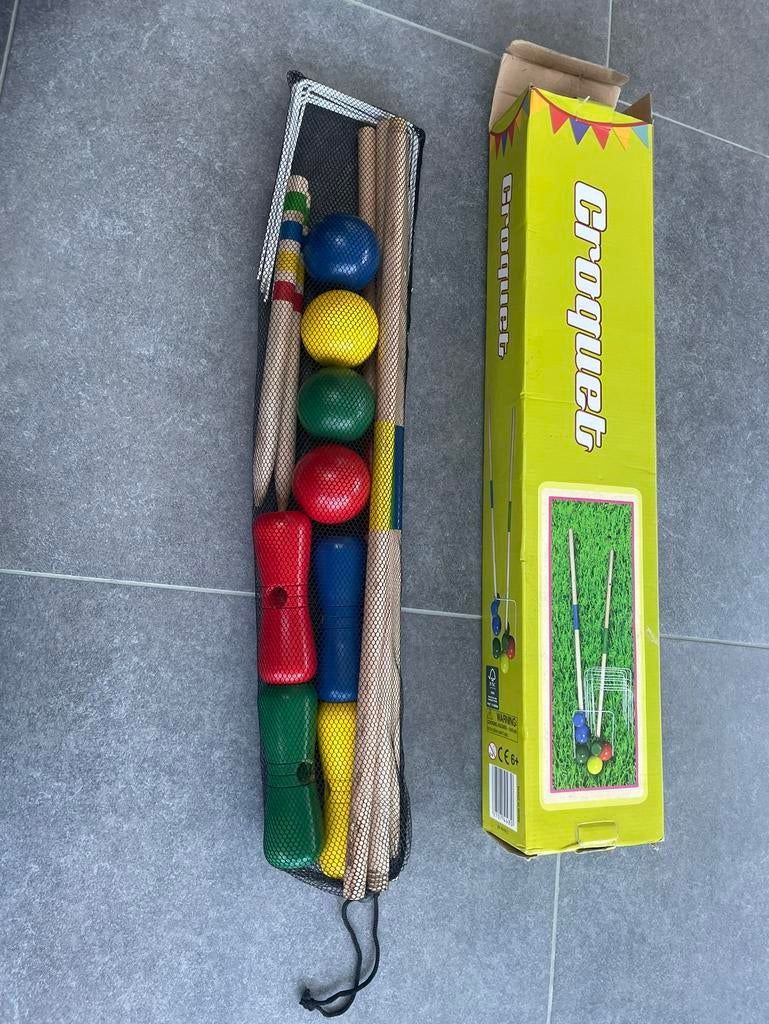 Jeu de croquet en bois, Ophalen, Zo goed als nieuw