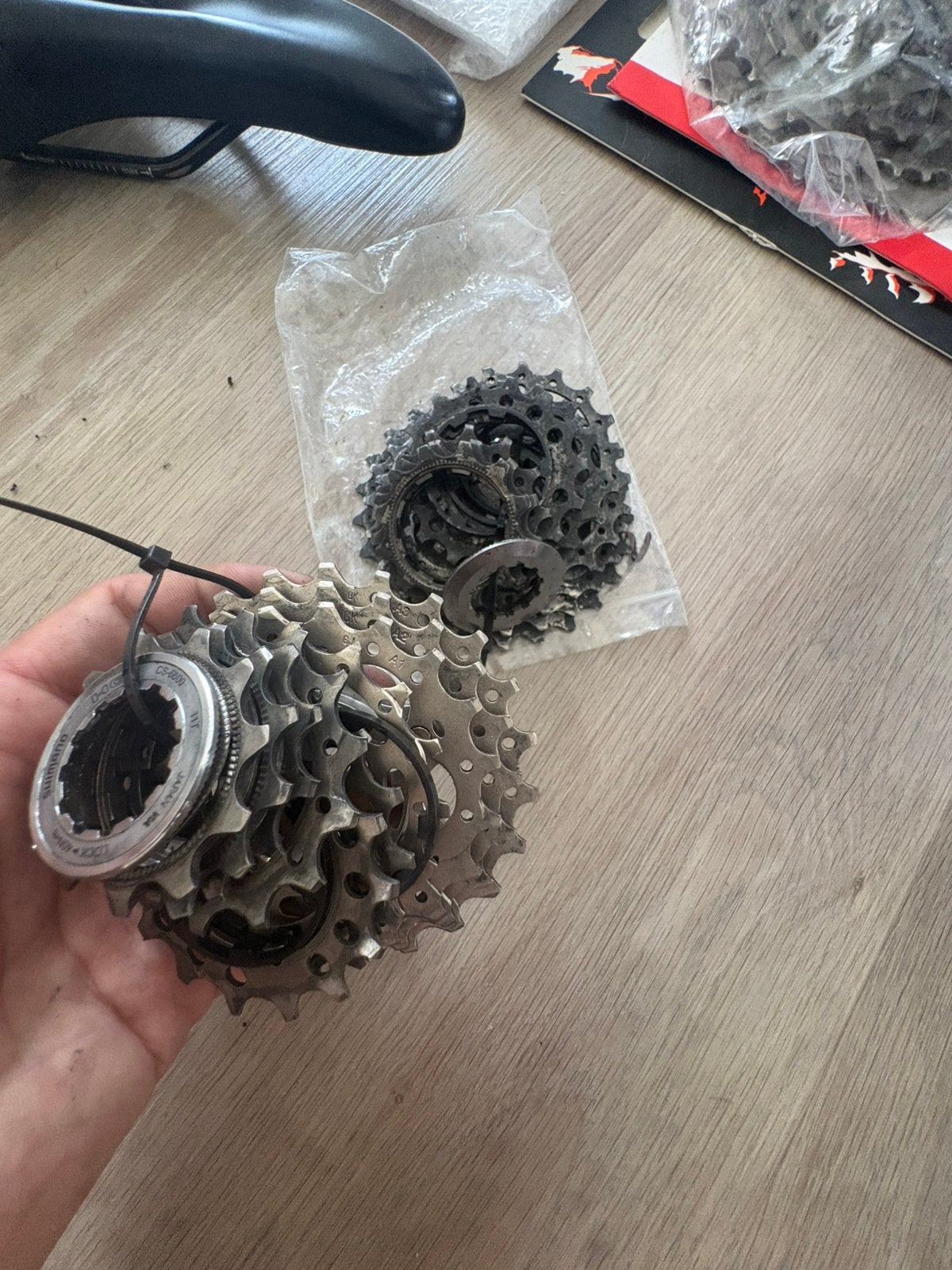 2x ultegra cassettes te koop afzonderlijk of samen, Fietsen en Brommers, Fietsonderdelen, Ophalen, Gebruikt, Stuur