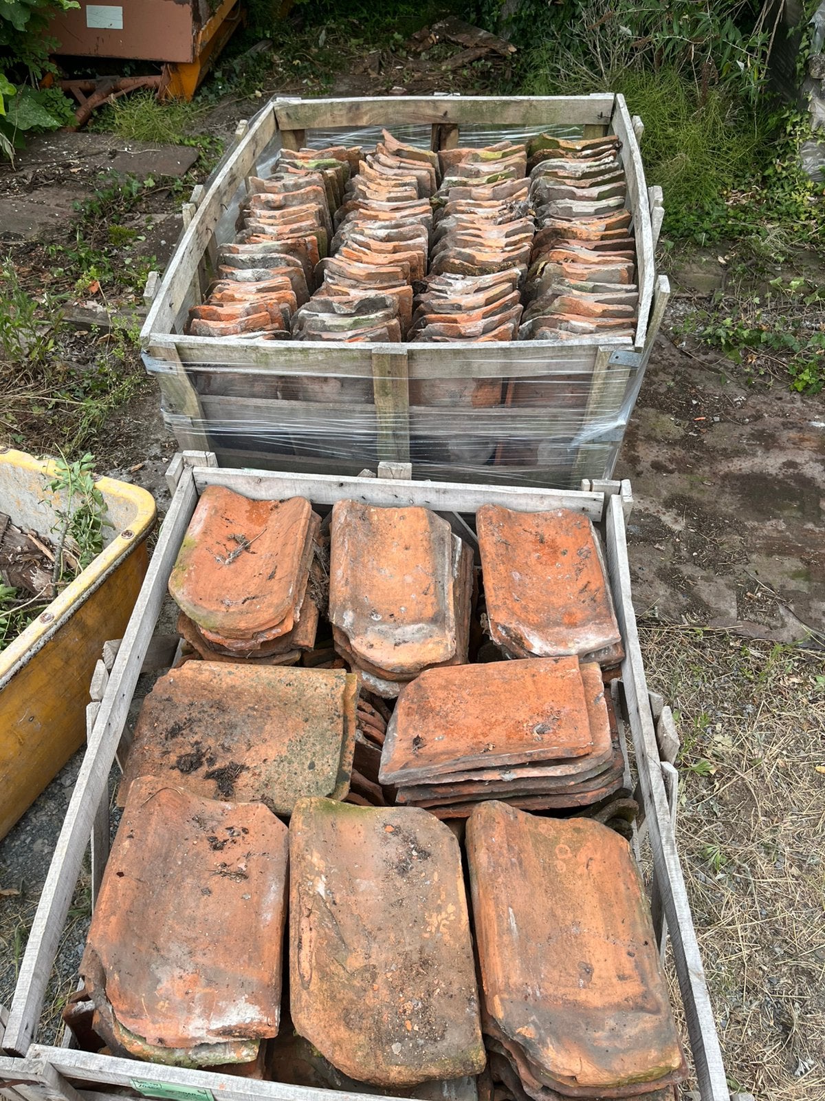 Boomse pannen +\- 450 stuks, Doe-het-zelf en Bouw, Dakpannen en Dakbedekking, Ophalen, Zo goed als nieuw