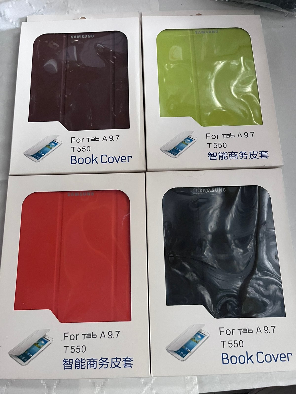 Tablethoes Samsung, Enlèvement ou Envoi, Neuf, A9.7 T550, Protection faces avant et arrière
