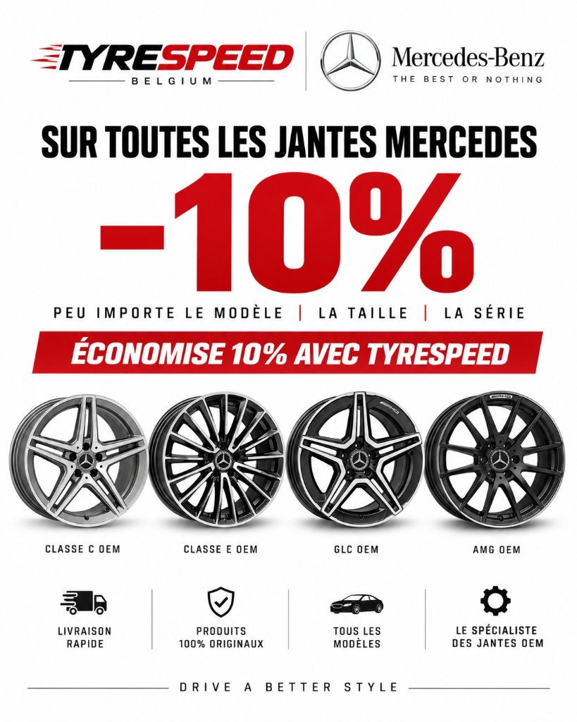 Wielpromotie -10% Mercedes Tyrespeed België, Ophalen, Overige, Velg(en), -
