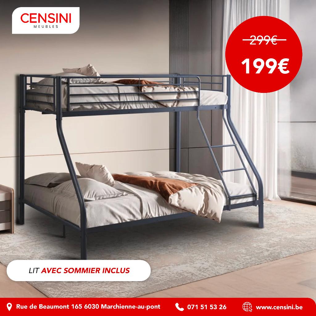 Lits superposé Nouveaux en lit., Ophalen, Nieuw, 200 cm, Stapelbed