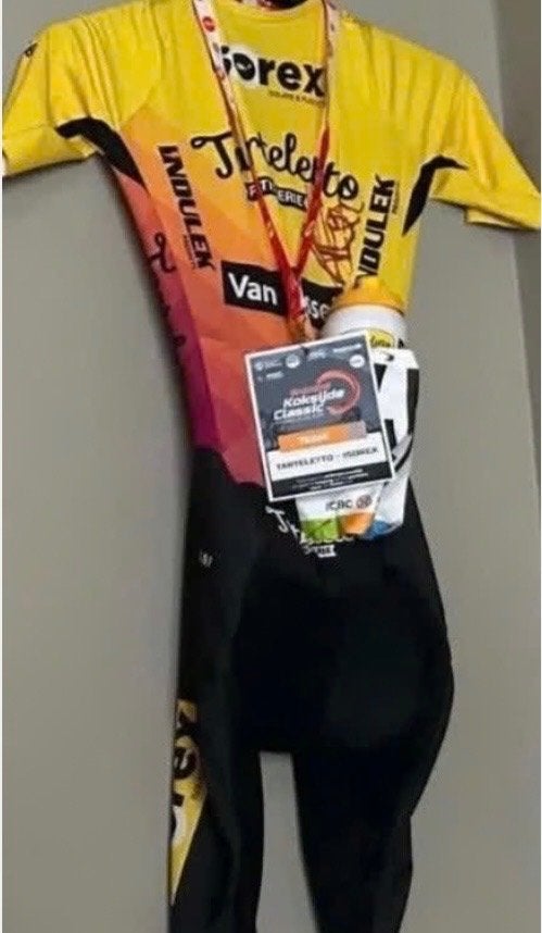 Gesigneerd Wielertrui, Ophalen of Verzenden, Zo goed als nieuw, Shirt