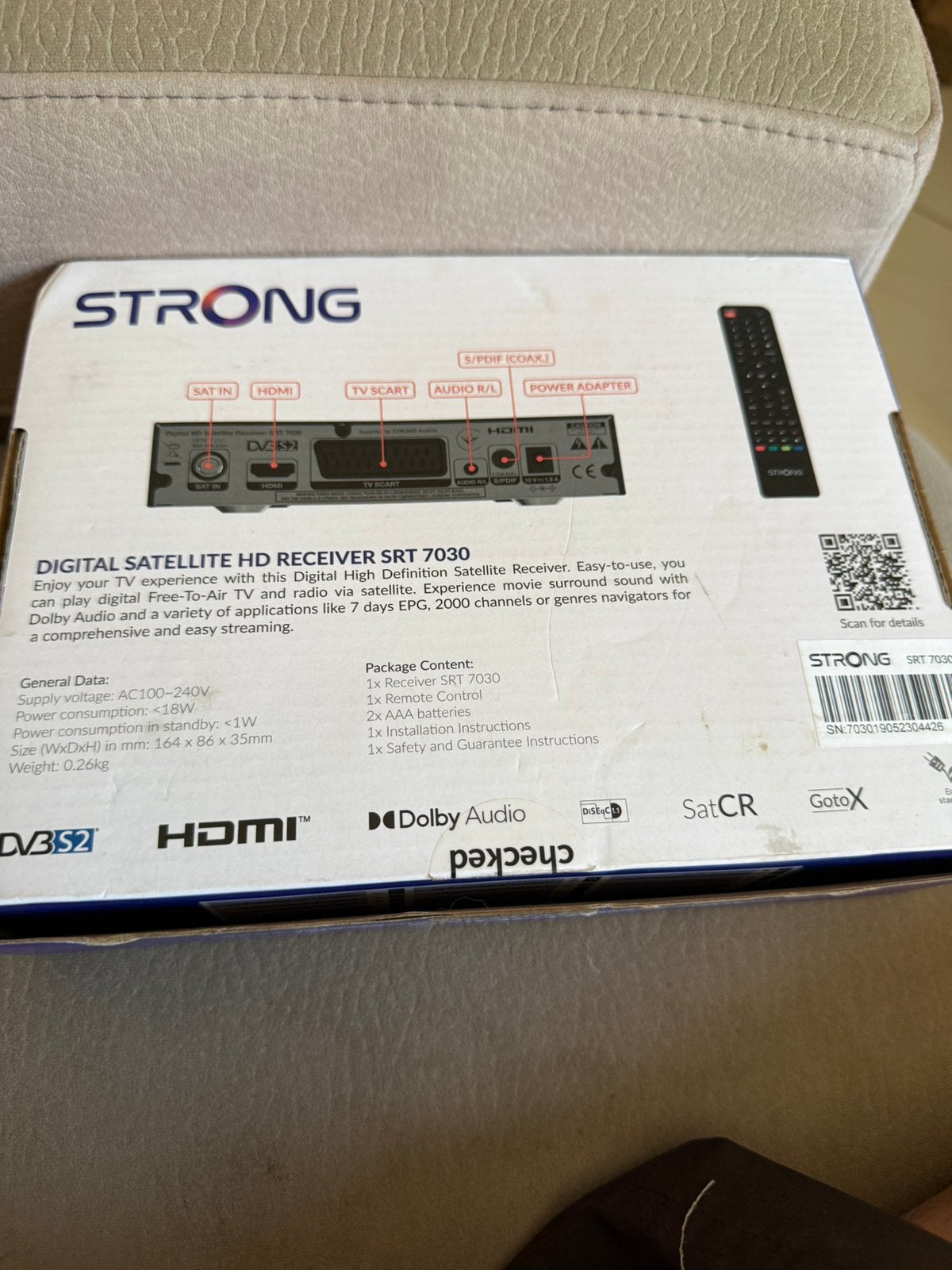 Décodeur satellite strong neuf, Enlèvement, Comme neuf