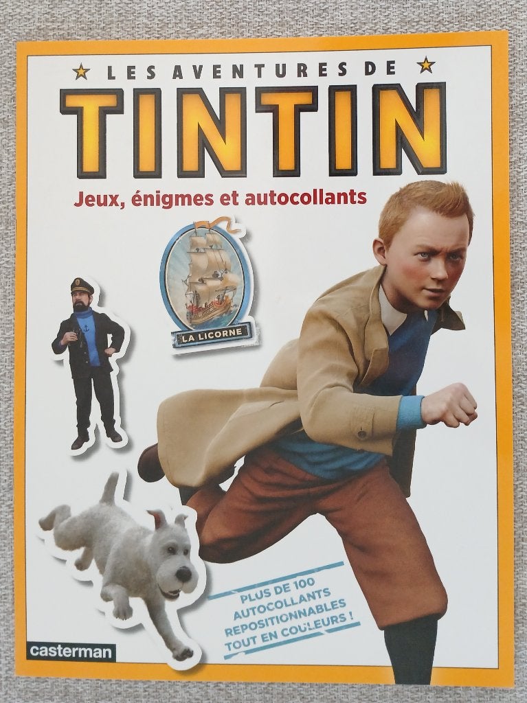 BD Tintin - jeux, énigmes et autocollants EO Neuf complet, Une BD, Enlèvement ou Envoi, Neuf