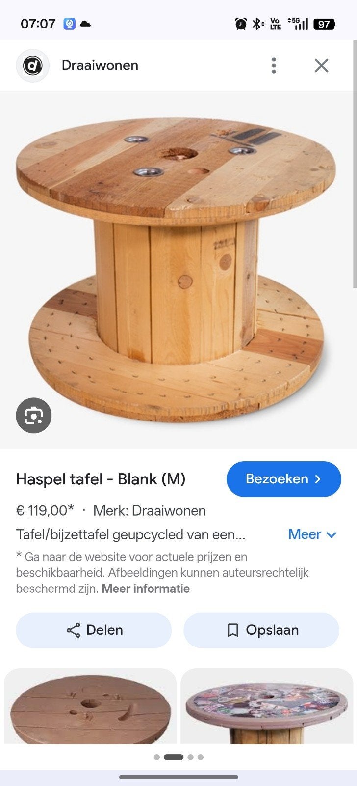 Hout bobijn / haspel, Ophalen of Verzenden, Hout