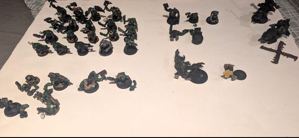 Lot Orks Warhammer 40k peints (29 figurines + 2 Deffkoptas), Enlèvement, Warhammer, Figurine(s)