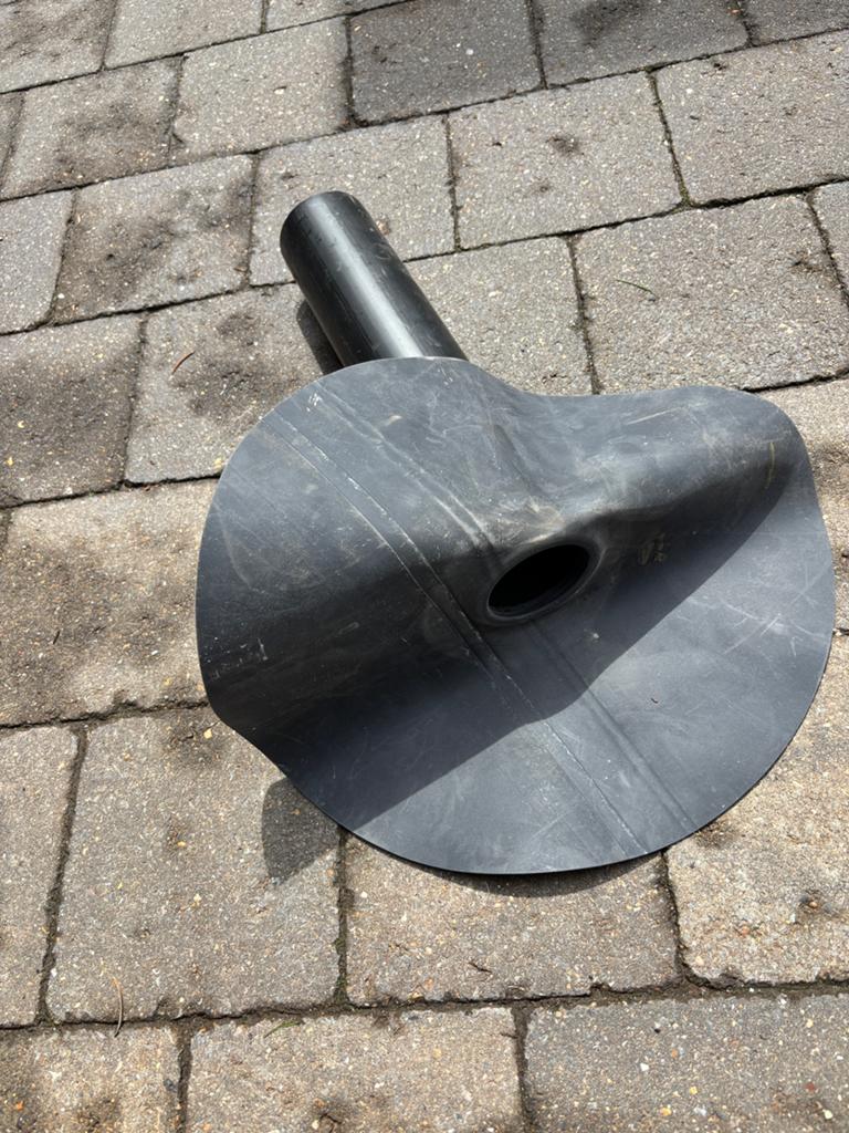 EPDM dakdoorvoer rond ø 63mm, 30cm lang., Doe-het-zelf en Bouw, Dakpannen en Dakbedekking, Ophalen, Nieuw